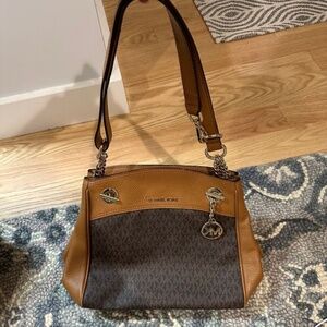 medium size chestnut on brown MK shoulder bag